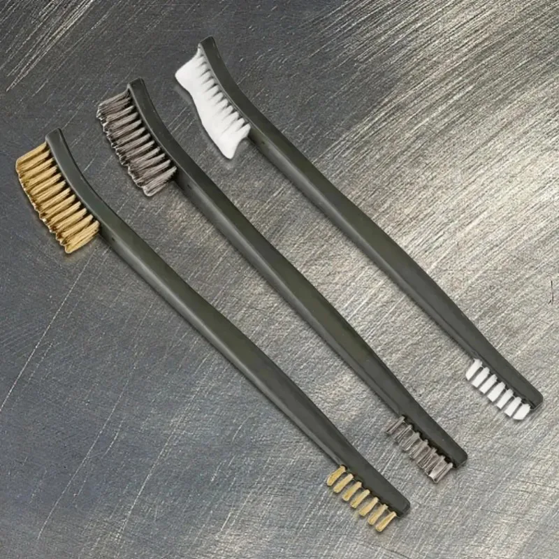 

3 PCS Wire Brush Set Polishing Universal Hunting Gun Cleaning Kit Tactical Rifle Gun Cleaning Tool for Cleaning Paint/Rust/Dirt