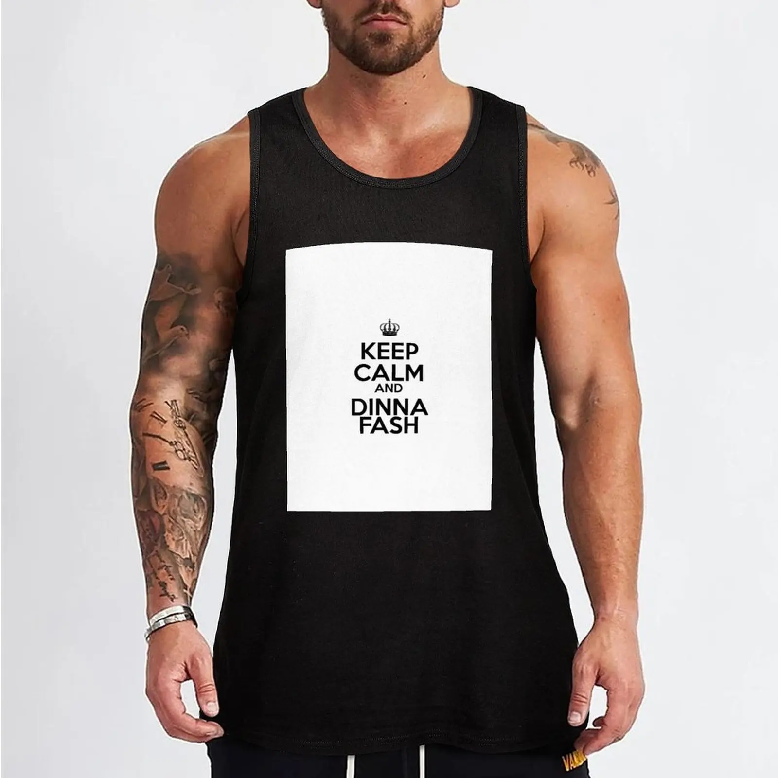 Keep Calm and Dinna Fash Tank Top Men's t-shirts quick-drying t-shirt