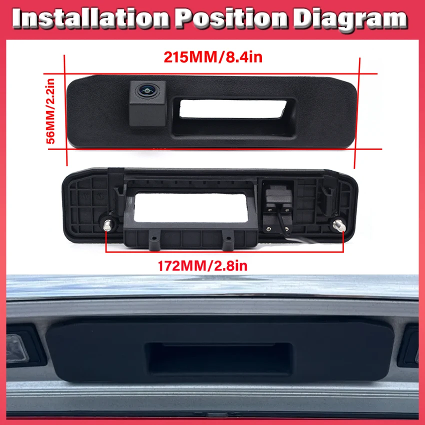 Car Trunk Handle Rear View Reverse Camera For Mercedes Benz A M ML GLK GLA GLC GLE Class X204 W166 W176 X156 X253 C253 C292