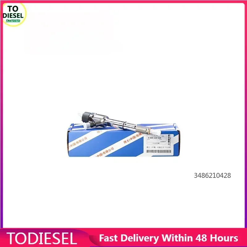 

0445110529 for Bosch 4 Cylinders 110 Series Diesel Common Rail Injector for Ford Shangchai Xichai Engine