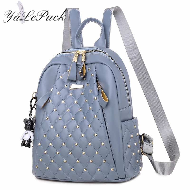 Mochila Vintage de cuero de alta calidad para mujer, morral de viaje, bolsos de hombro, mochilas escolares, mochila femenina