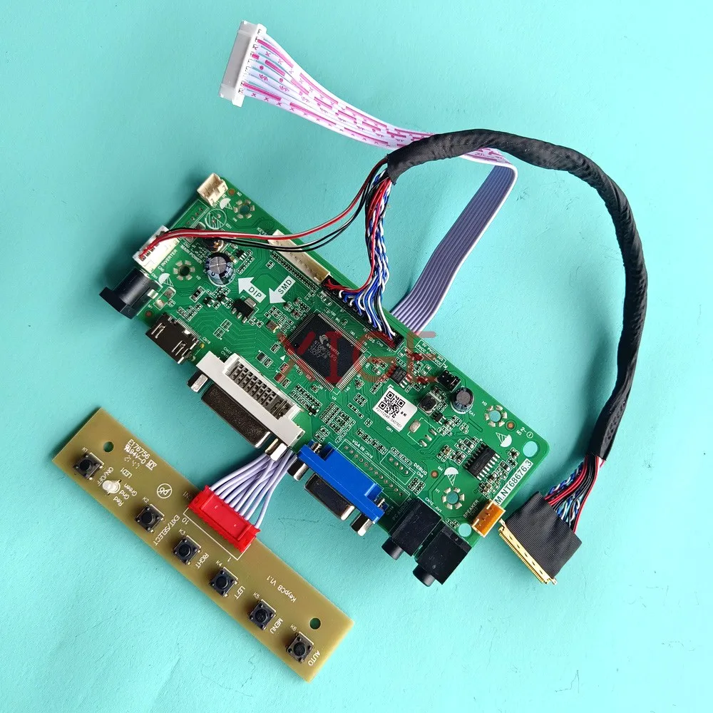 

Controller Driver Board For LTN156AT15-C01 LTN156AT17-103 Laptop Panel LVDS 40Pin DVI VGA 15.6" 1366x768 HDMI-Compatible DIY Kit