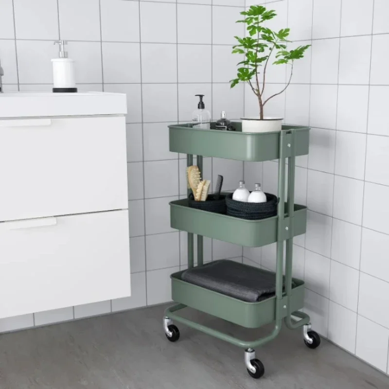 Shopping cart4 wheels Wagon Hand cart modern kitchen cart bathroom rack diningcart mobile storage Shoppingcart shopping trolleys