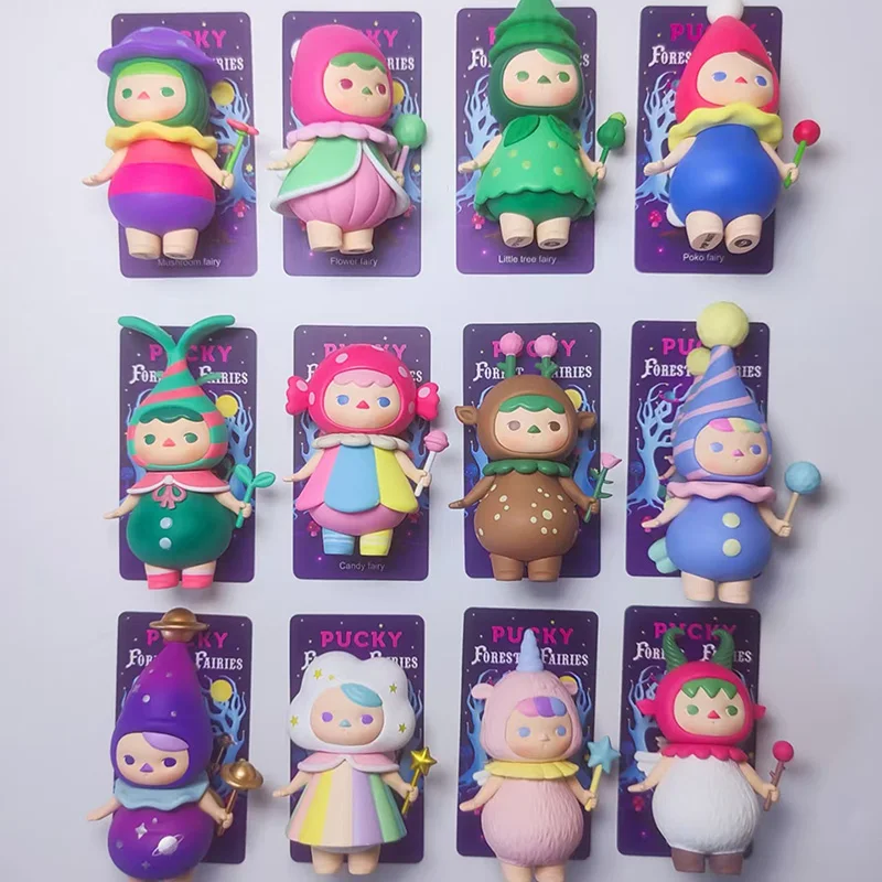 

POP MART Pucky Forest Elf Series Blind Box Surprise Mystery Box Mistery Action Figure Home Desktop Decoration Cute Model Gift