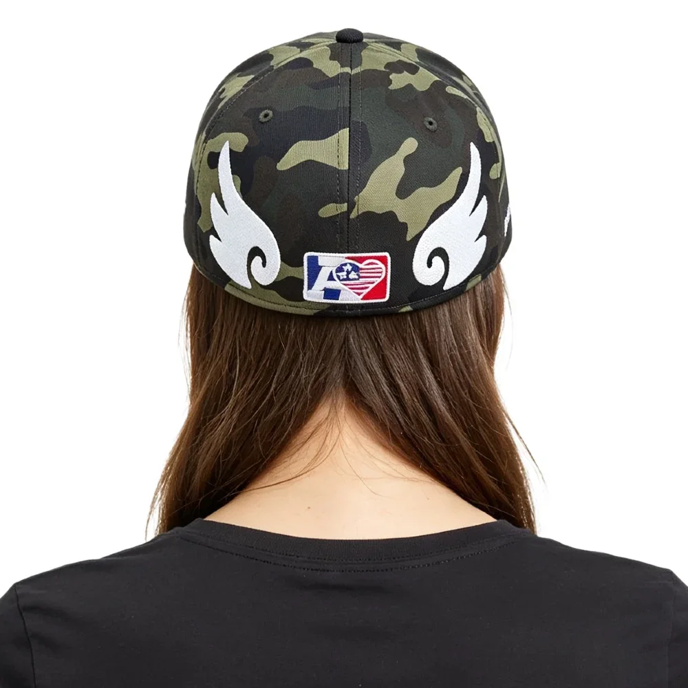 Heißer Verkauf: Unisex Flat-Bill-Snapback-Cap mit NA-Buchstaben und Flügel-Stickerei – Lässige Outdoor-Trend-Baseballkappe für Herren und Damen – Detail 23