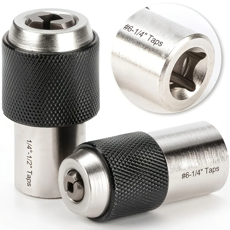 2Pcs Tap Socket Set,Extraction Tool With Adjustable Jaws,Suitable For Taps,Reamers,Screw Extractors