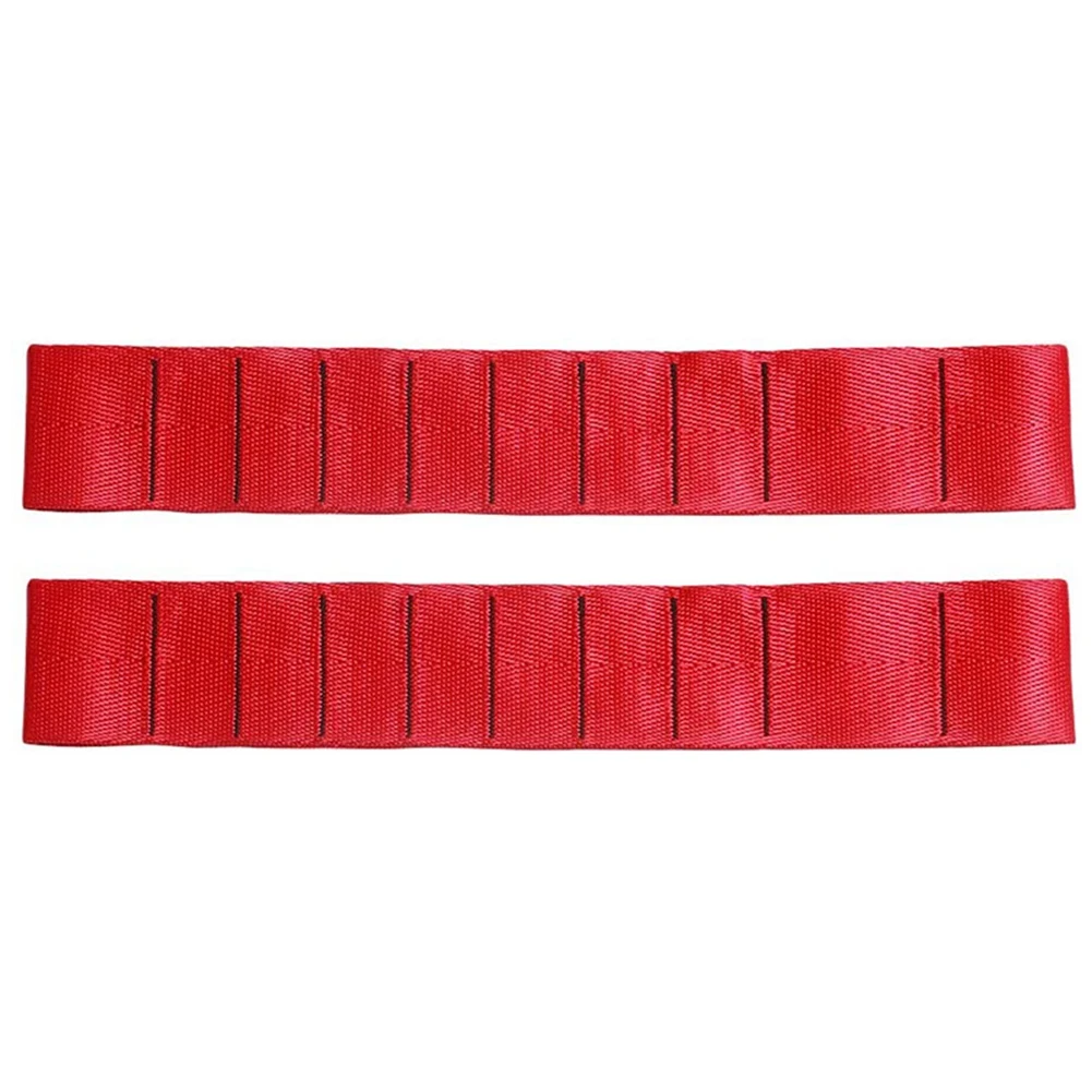 Heavy Duty Strong Adjustable Door Limiting Check Strap for TJ JK JL Load 1000 Lb (2PCS-Red)