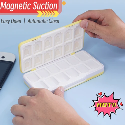 Imagen 2 del producto Funda de tarjeta de juego genial para NS Switch Lite, caja protectora de almacenamiento con ranuras 48 en 1 para Switch OLED, accesorios para cartuchos de juego