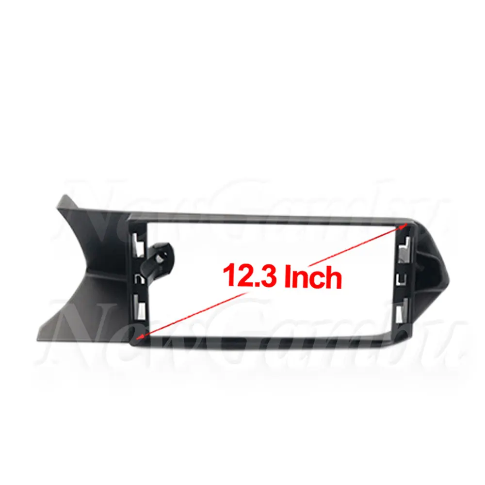 NewGambu 12.3 inch Car Fascia Frame For Mercedes Benz C-Class  2011-2014 Frame No Cable Android Dash Panel Frame Fascias