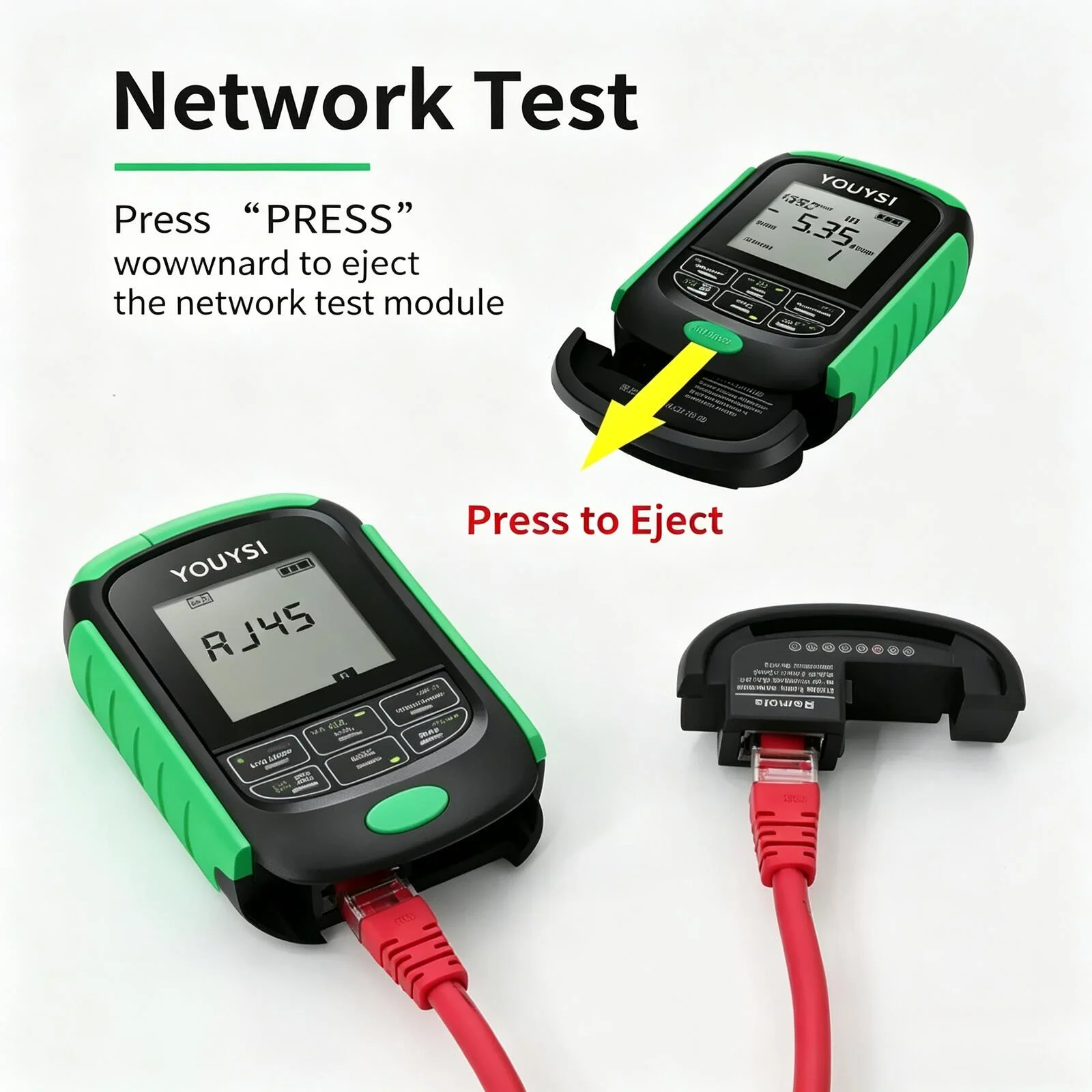 Optical Power Meter Red Light Integrated Device Four-in-One Red Optical Fiber Pen mini Rechargeable Power Meter