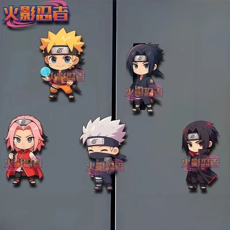 

Naruto anime Naruto Sasuke Kakashi magnetic refrigerator magnet cartoon cute Haruno Sakura acrylic decorative small ornaments