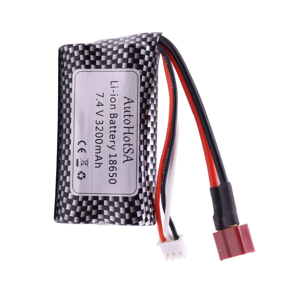 Upgrade Li-ion Battery 7.4V 3200mAh For Wltoys 144001 A959-B A969-B A979-B K929-B 12428 12423 10428 Q39 battery for RC cars part