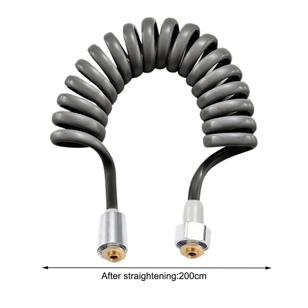 

2/3/5 м водопроводный шланг с защитой от обертывания, телефонная линия, пружинная гибкая водопроводная трубка, выдвижная трубка для воды в ванной, туалете, биде, распылитель