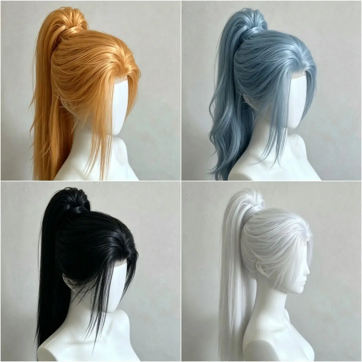New Antique Style BJD doll Wig without High Ponytail Design Ordinary Hair Cover Dress up Toy BJD doll Accessories No doll