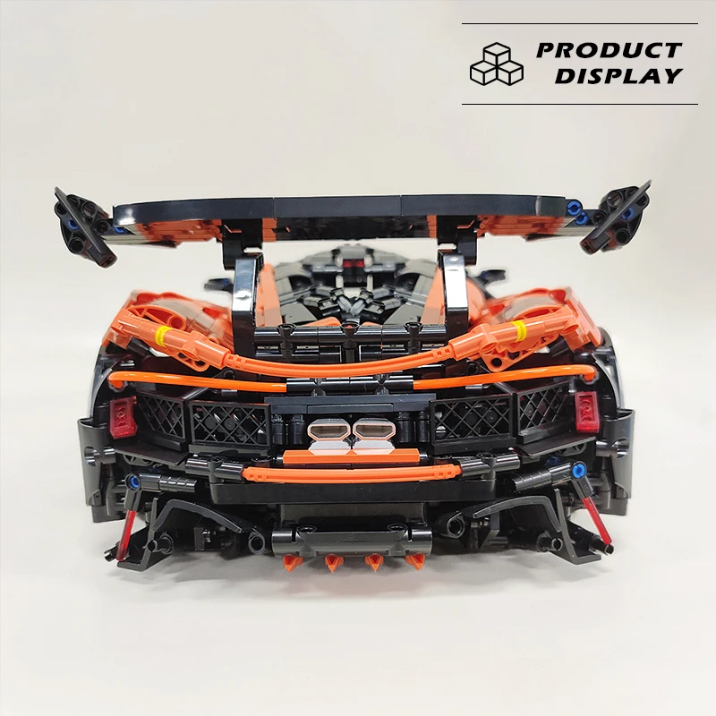 Bloques de construcción de supercoche de carreras P1 para niños, juego de montaje de tamaño 1:8, juguetes técnicos de plástico, regalos