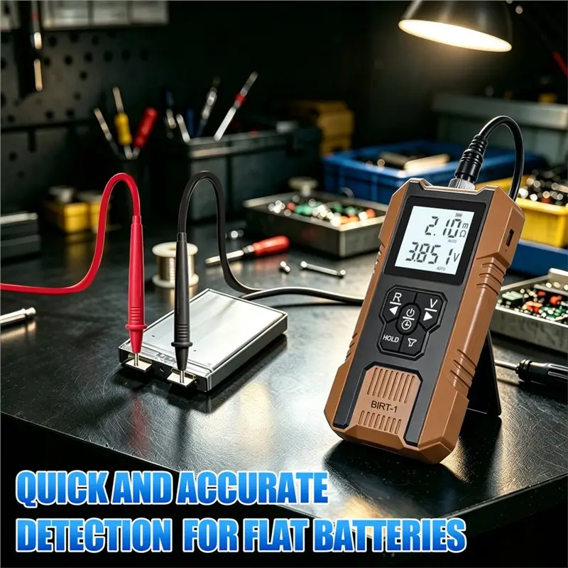 ABKJ-Handheld Battery Resistance Tester For Lead Lithium Nickel Cadmium Testing Tool With Built-In Test Pen Functionality
