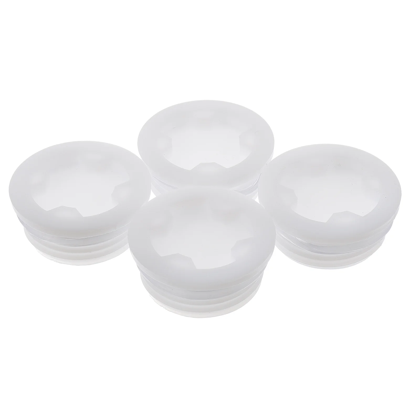 

4pcs Bung Plastic Oil Drum Plastic Barrel Drum Bung Drum Lid Caps (White) bung cap drum cap plastic drum cap