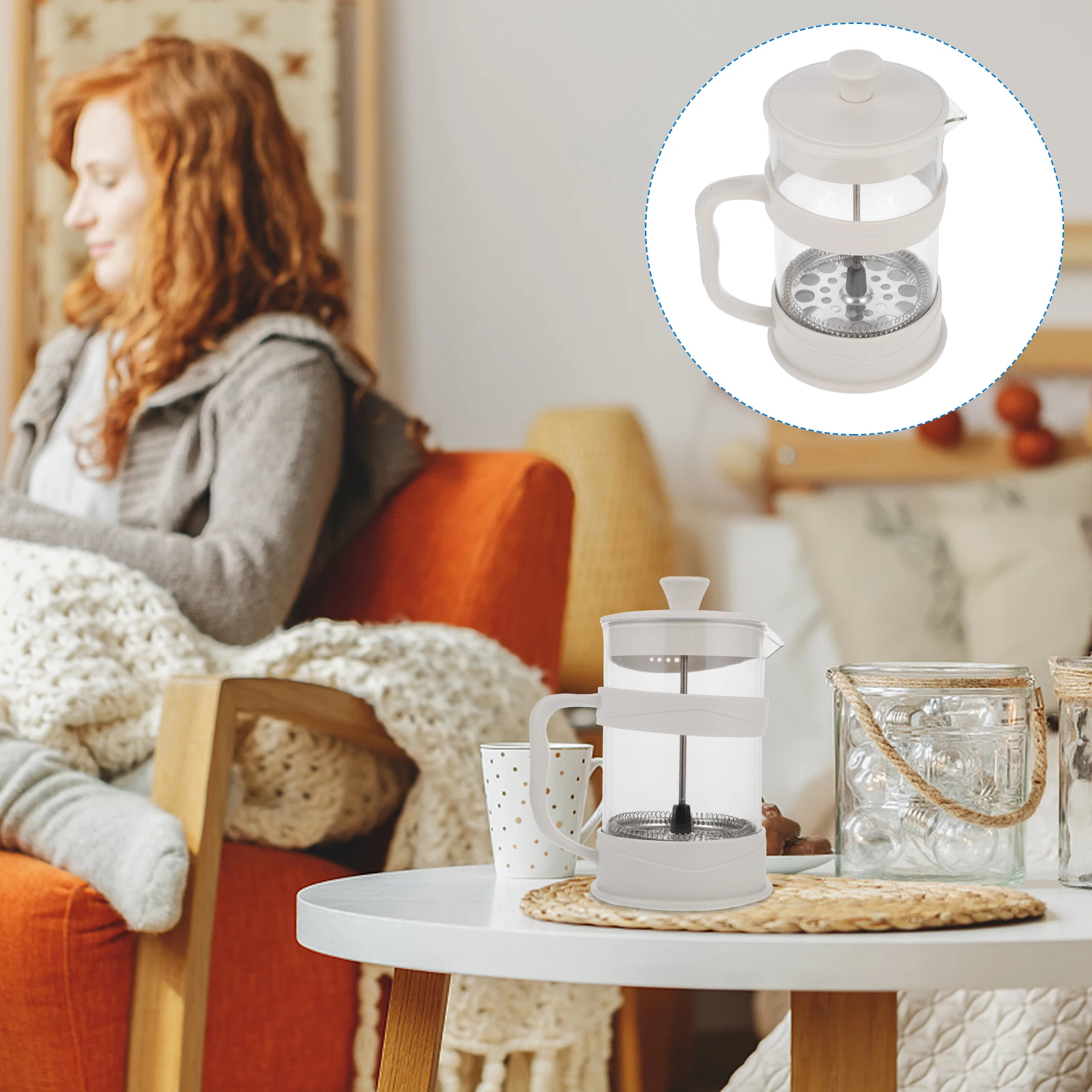 

Стеклянный кофейник 800 мл, графин-кофеварка, безопасная в эксплуатации, обтекаемый дизайн, экономия времени, усилия, домашняя кофеварка