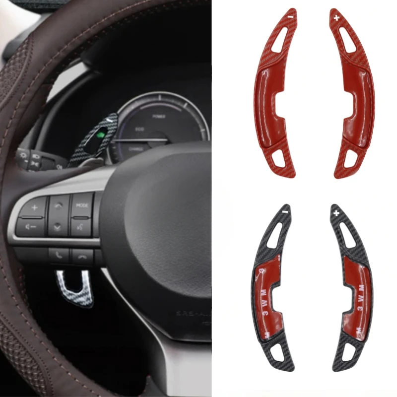 

2pcs For Lexus ES200 ES260 ES300H UX IS 2018-2022 ABS Carton Fiber Car Sports Steering Wheel Shift Paddle Shifter fit