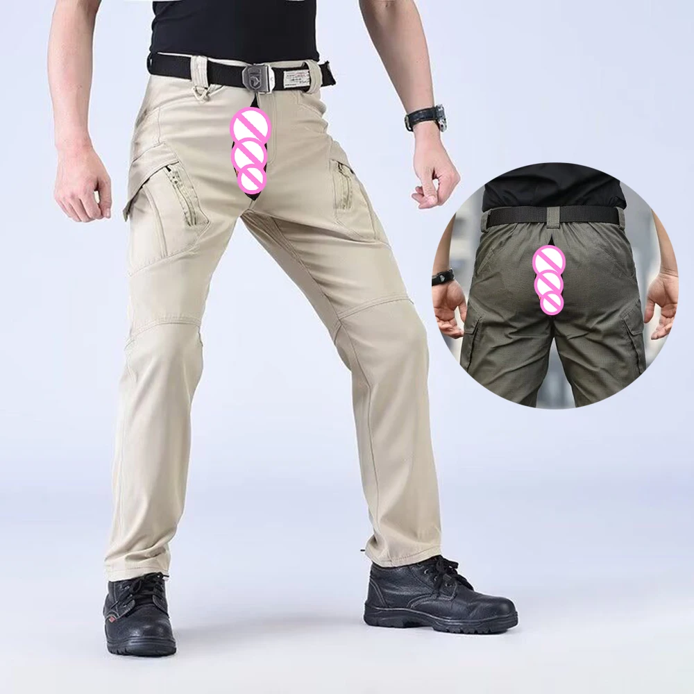 

Мужские тактические брюки-карго с открытой промежностью для активного отдыха, городские спортивные штаны, повседневная уличная одежда для пар
