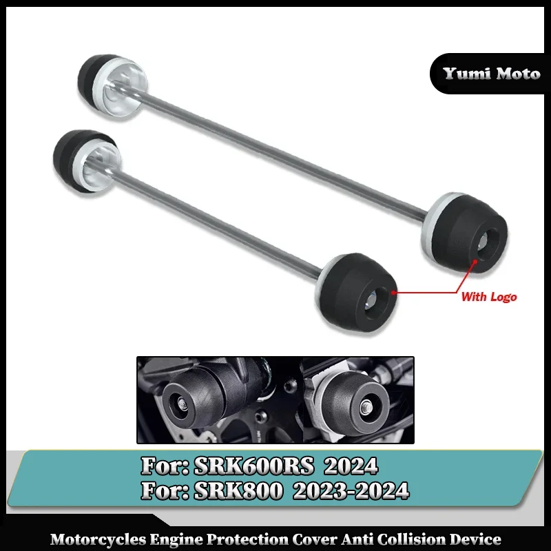 

Motorcycle Front Wheel Rear Wheel Crash Slider Pads Motorcycle Spindle Bobbins For QJMOTOR SRK800 2023-2024 SRK600RS 2024