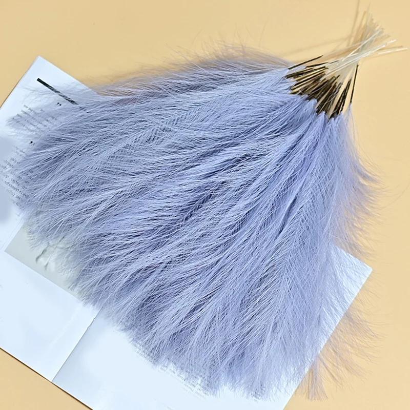 باقة القصب الاصطناعية عشب بامباس الاصطناعي 16.9 بوصة عشب بامباس ديكور بوهو زهرة أرجواني فاتح متين وسهل الاستخدام