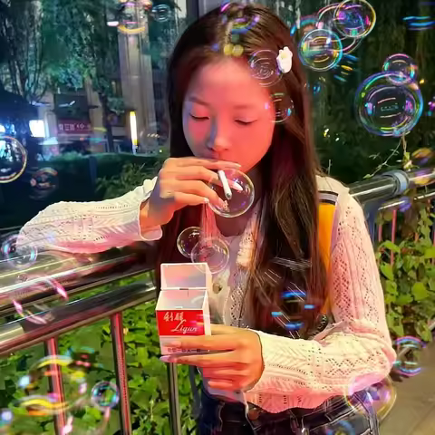 Office Prank Props, Cigarette Box Photography Tools, Bubble Blowing and Decompression Abstract Toys, Funny Gifts for Friends