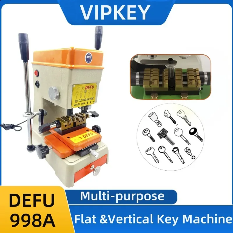 998A universal Portable Flat Vertical key cutting machine lock pick set locksmith tools duplicate key machine