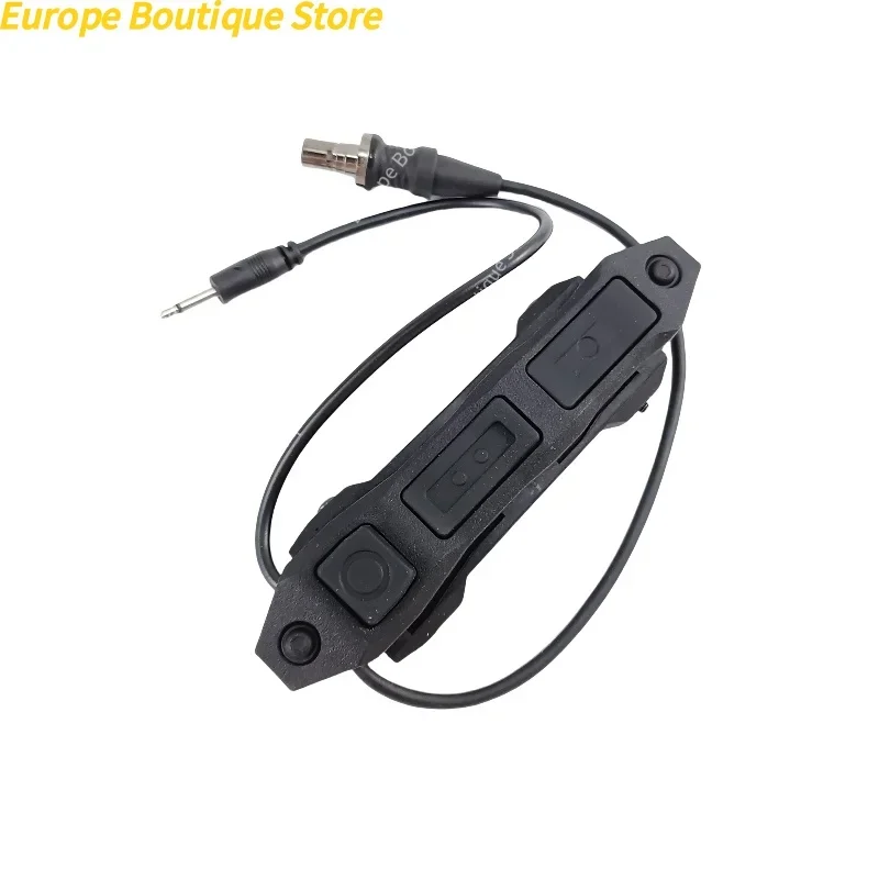 Wire Operated Dual Button Remote Pressure Trigger, Twin 2.5mm Audio Plugs Accessory For Outdoor Toy Model Equipment