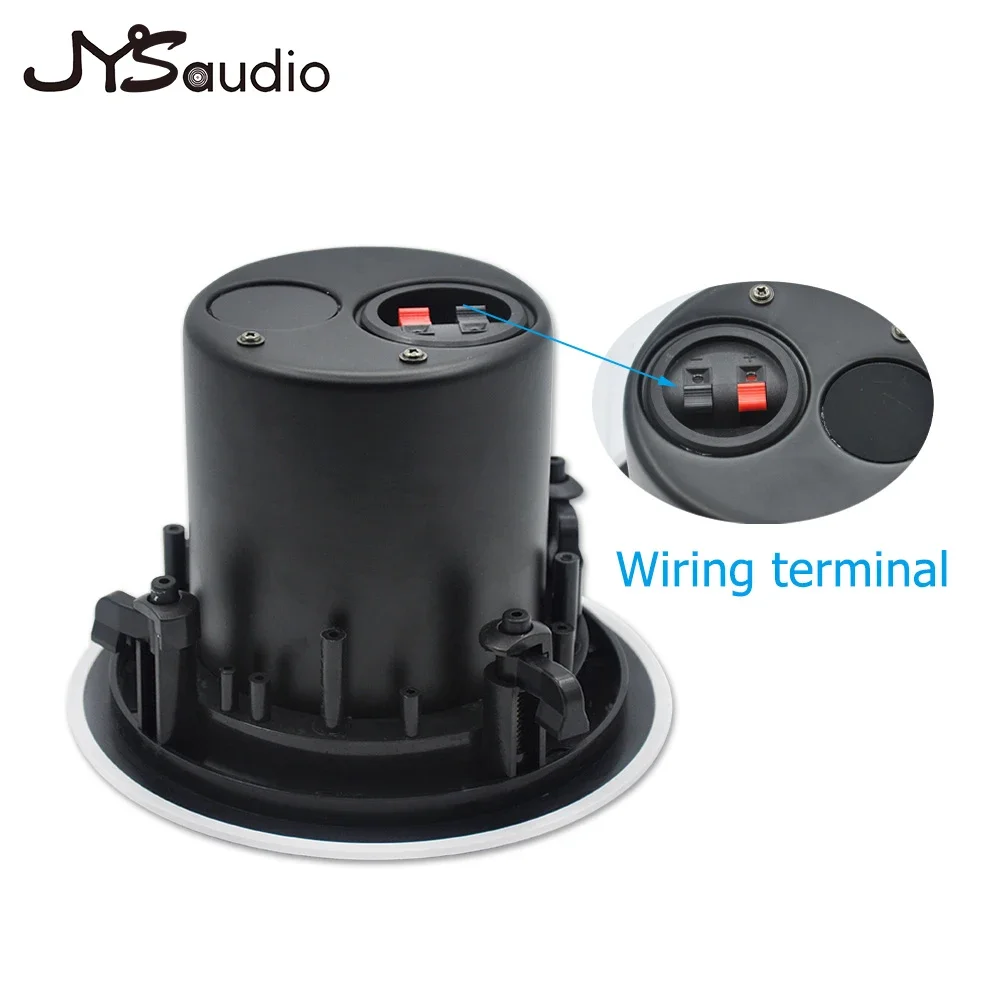 Sistema de música de fundo doméstico de 8''40W, baixo é forte, alto-falante estéreo coaxial, alto-falante de teto interno com tampa de metal, endereço público