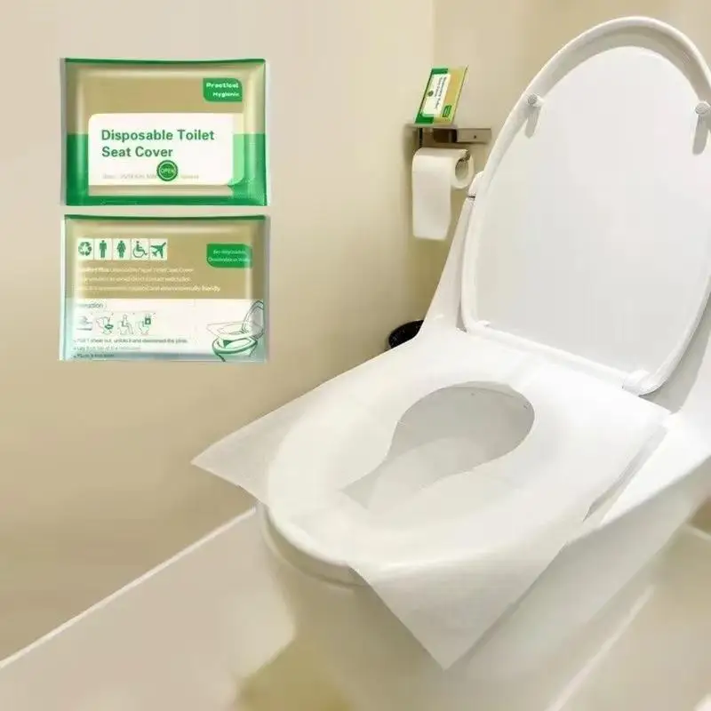 50/100PCS Large Universal Version Disposable Toilet Seat Cover Portable Essential Waterproof Toilet Seat Cushion for Travel
