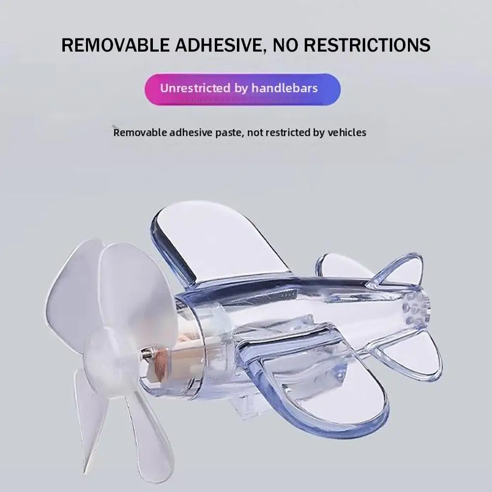 Luci colorate a LED elettriche per moto, aeroplano girevole, decorazione per aeroplano ad energia al vento, per auto, moto, biciclette, decorazioni per biciclette