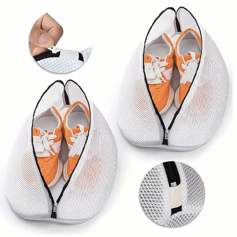 

F5 Shoe Washing Machine Bags 1PCS Mesh Laundry Bag for Shoes Sneakers Clothes Trainers Tennis Shoes Slippers Shoe Wash Mesh Bag