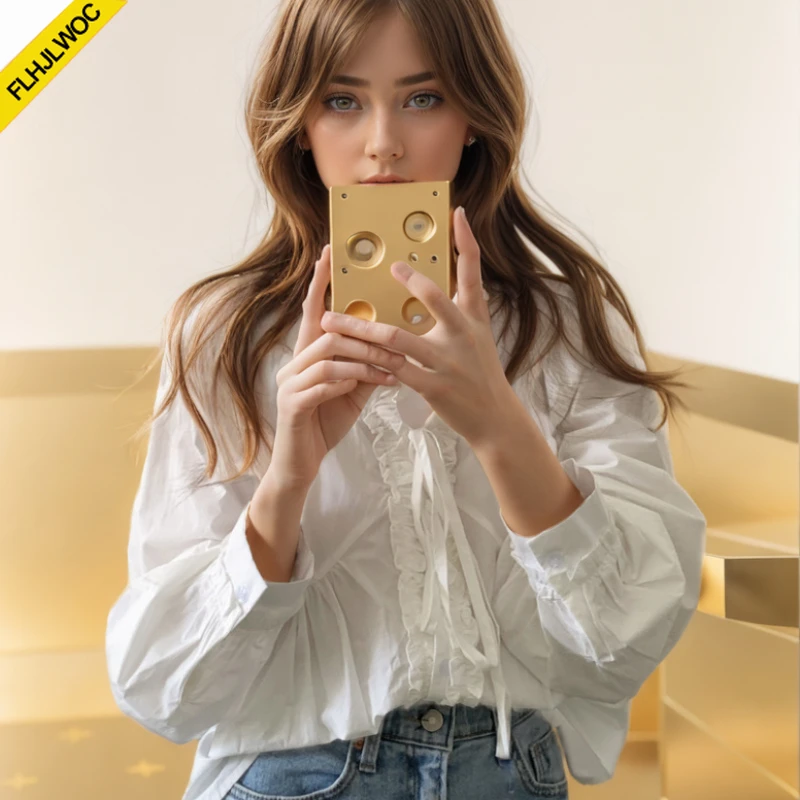 Hot Chic Korea White Doll Shirt Design Women Bow Tie Sweet Cute Japan Girls Sweet Vintage Retro White Ruffles Tops Blouse Cotton