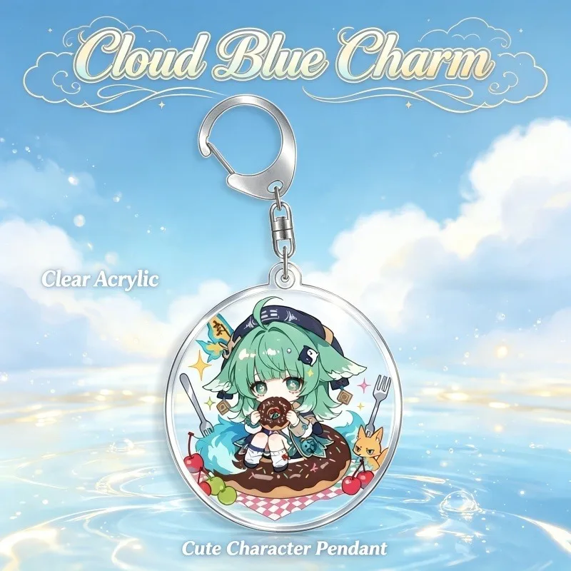 For Honkai Star Rail Robin Sparkle Herta Acrylic Selfmade Keychain Cute Backpack Pendant Key Chain Game Fans Gift Ornaments 5cm