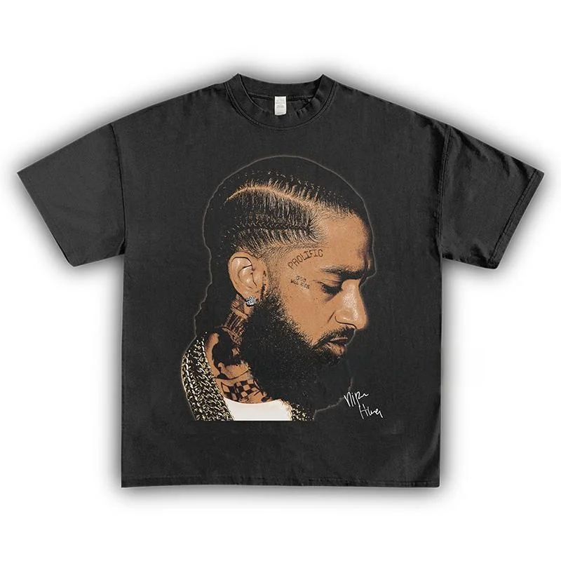 

Футболка Homage Tees свободного кроя в стиле хип-хоп, винтажная, с коротким рукавом, молодежная, модная, антибактериальная, из плотного хлопка