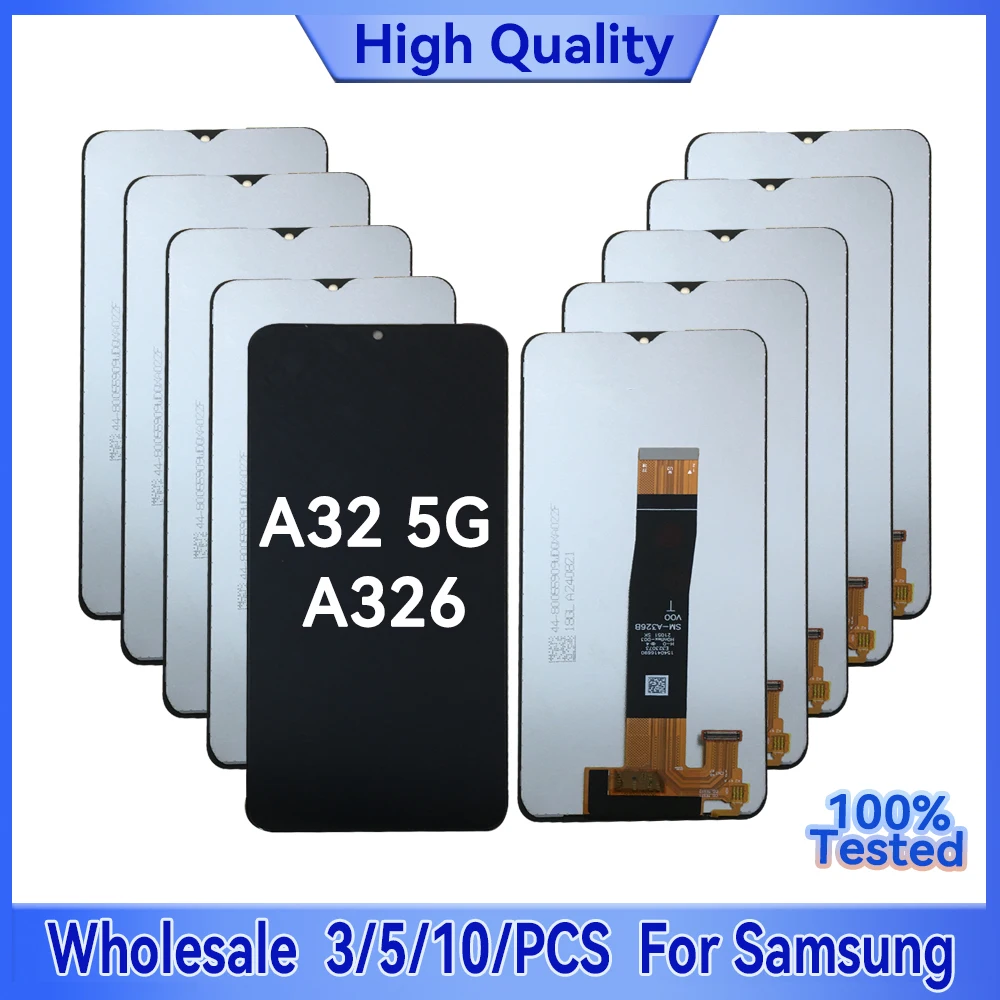 

Wholesale 3/5/10 Pieces/Lot For Samsung A32 5G LCD Screen Assembly A326 A326B SM-A326B With Touch Digitizer