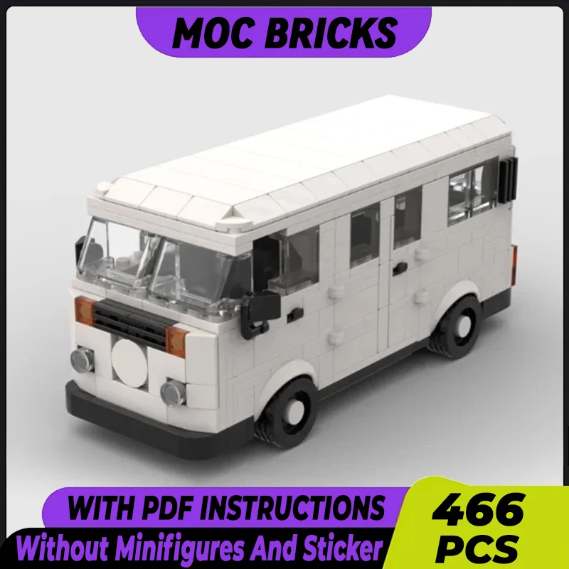 

City Vehicles Model Moc Building Bricks Urban Minibus T2 1997 Technology Modular Blocks Gifts Christmas Toys DIY Sets Assembly