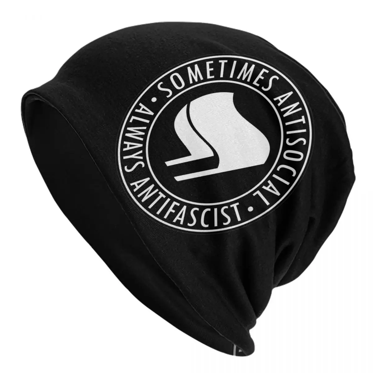 

Всегда антифашистские шапки Skullies, крутые мужские и женские уличные кепки, теплый капот двойного назначения
