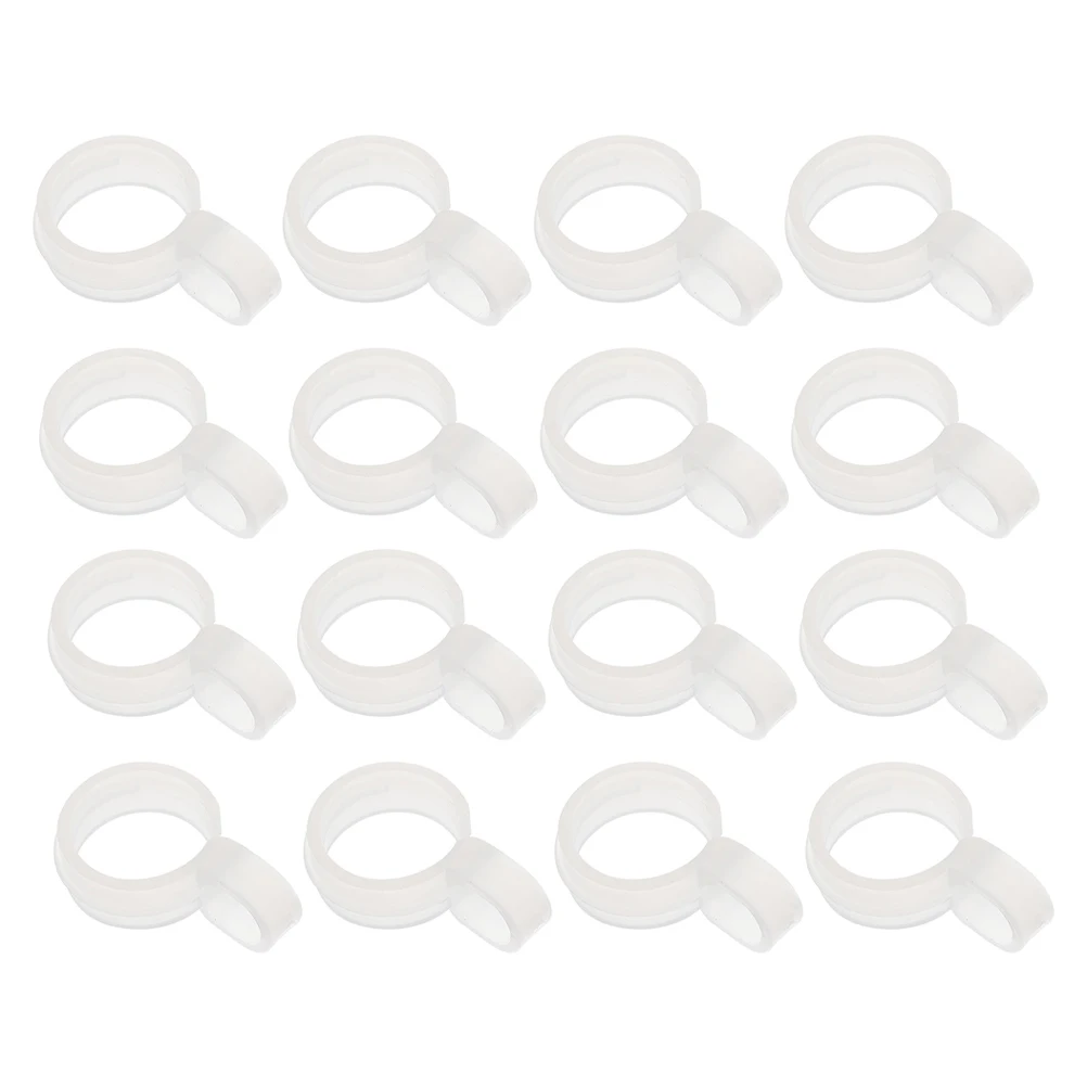 

20pcs Windproof Hanger Hooks 32 38mm Round Tube Plastic Clothes Rod Buckle Laundry Fastener Anti Blow Off