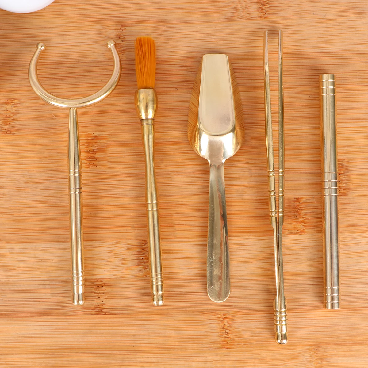 

Chinese Chinese Ceremony Utensil Kung Fu Tea Set Set Bamboo Design Ceremony Utensils Perfect For Tea Making Great Gift