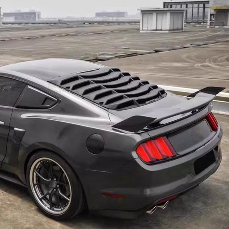 ABS Black Rear Window Louver Sun Shade Cover for Ford Mustang 2015-2023 Body Kit Car Accessories