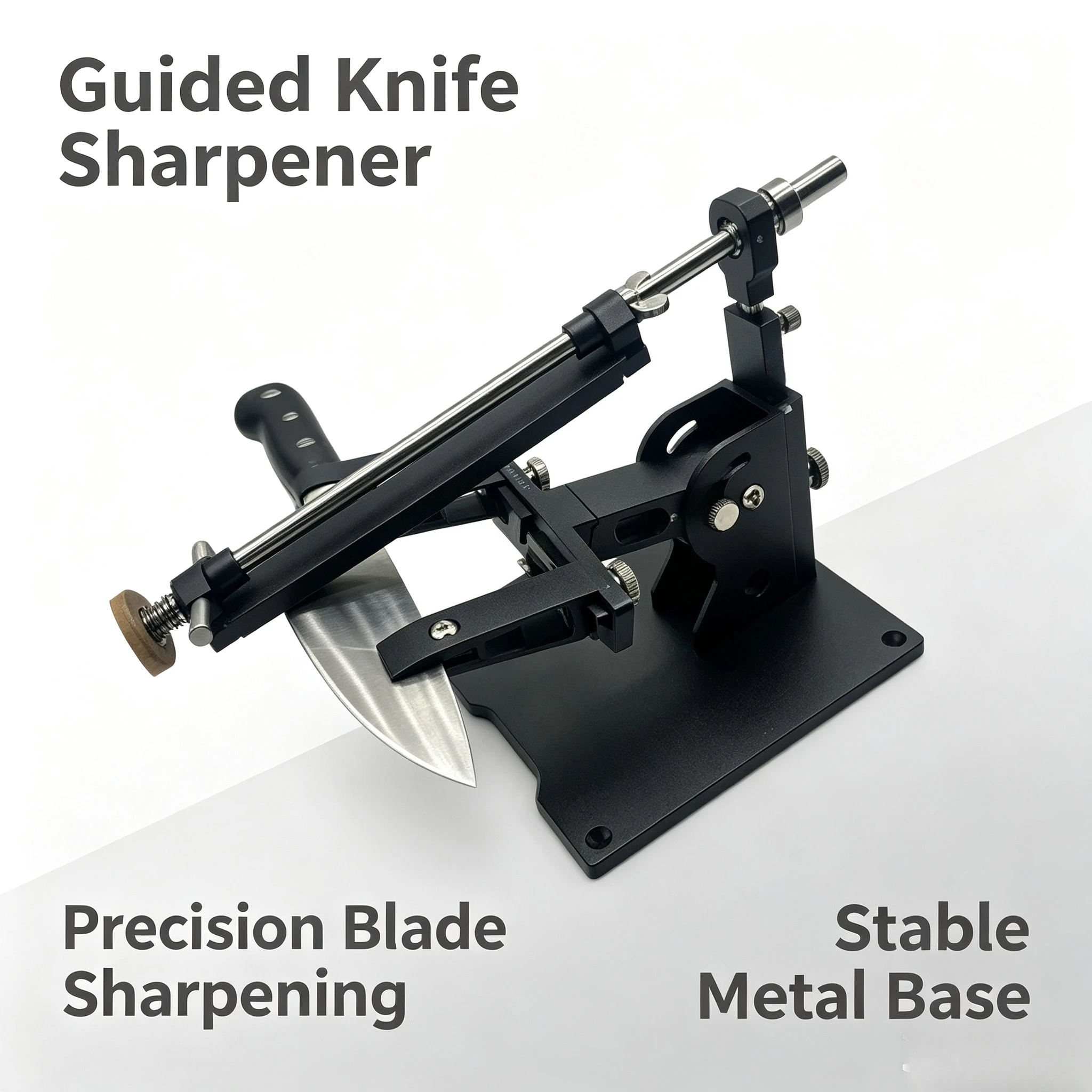Aluminum Fixed-Angle Sharpening Bracket 360° Flip High Precision Kitchen Knife Grinding Maintenance Equipment