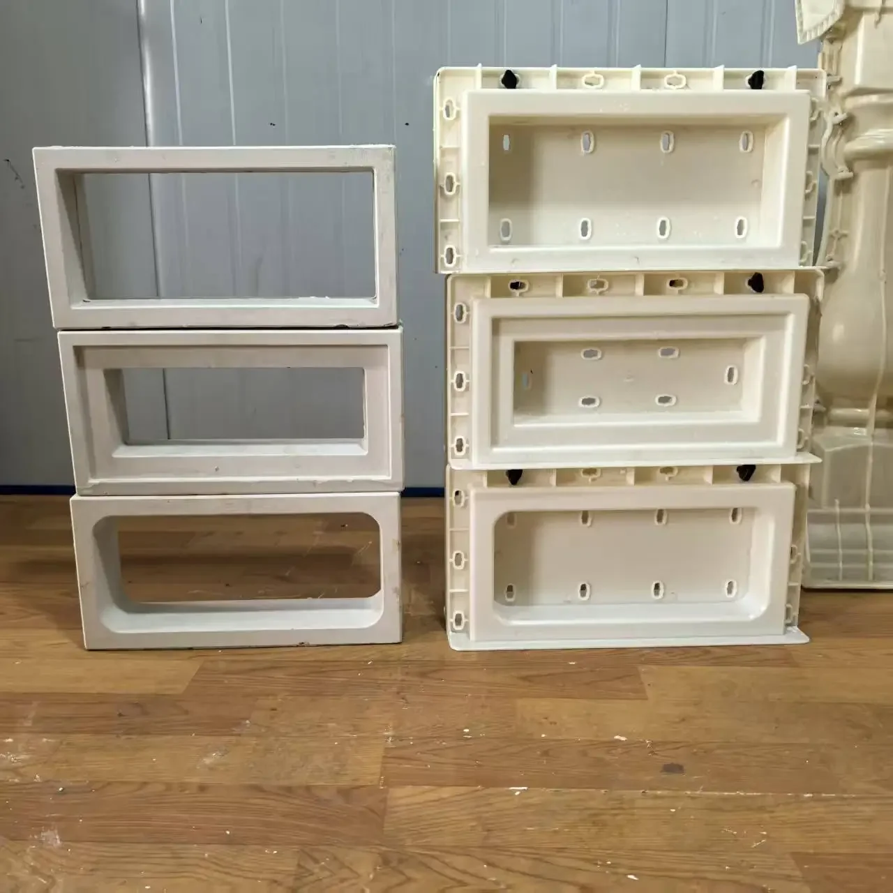 40x20x10cm Double-Sided Art Partition Wall Sculpture Cement Component Entrance Decor Concrete Hollow Brick Mold