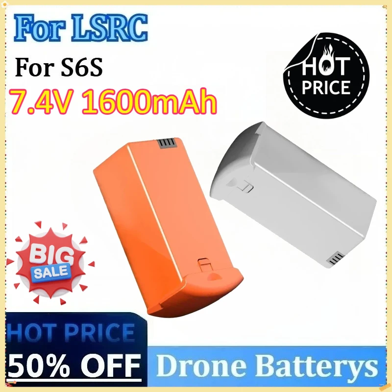 

Newly Upgraded 7.4V 1600mAh for LSRC S6S Drone Battery Accessories Parts High Quality Replacement Lithium Drone Battery