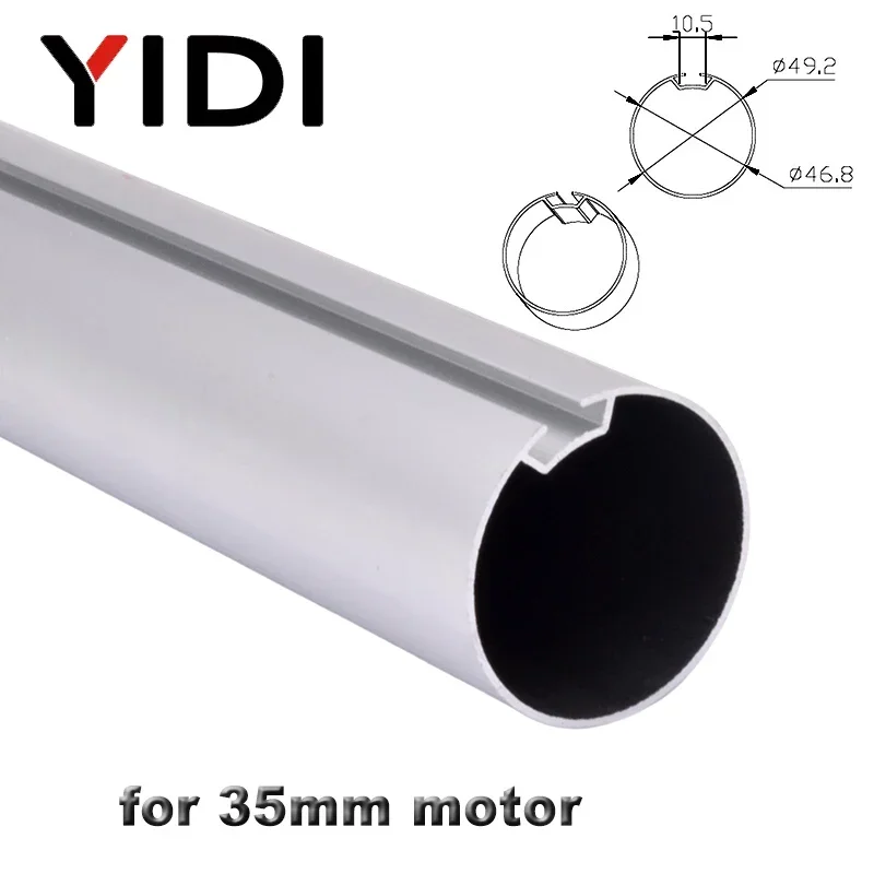 Universal Customized 50mm Aluminum Alloy Tube for Roller Blinds 35mm Curtain Motor