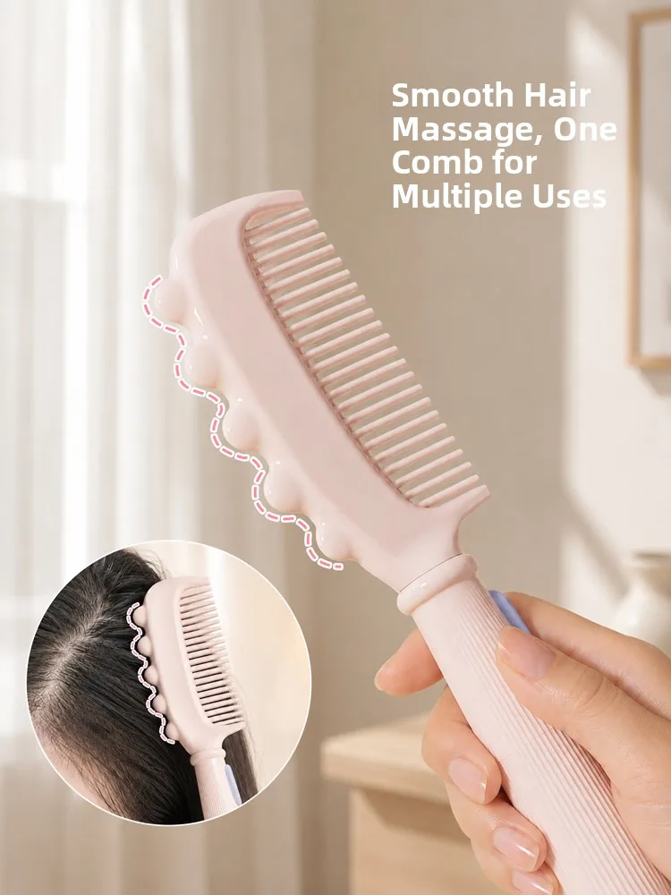 Portable Three-in-One Energy Comb Hair Cleaning Brush Oil Control Massage Comb Household Hairdressing Comb Convenient Design
