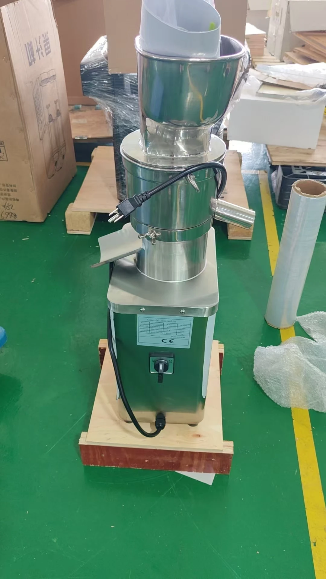 حار بيع الفولاذ المقاوم للصدأ التجارية 304 آلة استخراج العصير الخضار والفواكه عصارة البرتقال آلة عصارة الفاكهة #4