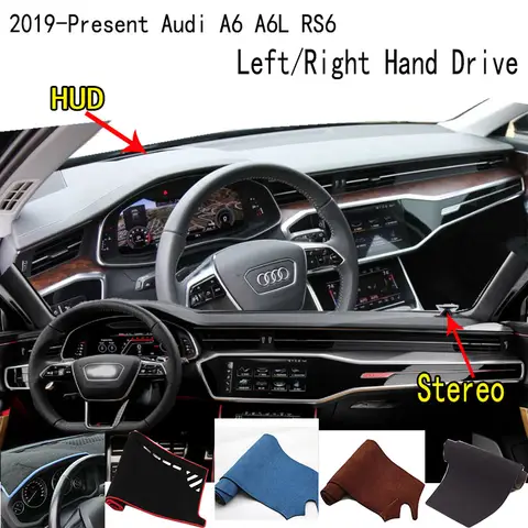 대시 보드 커버 계기판 대시 매트 보호 패드, 2019 2024 아우디 A6 A6L S6 RS6 액세서리