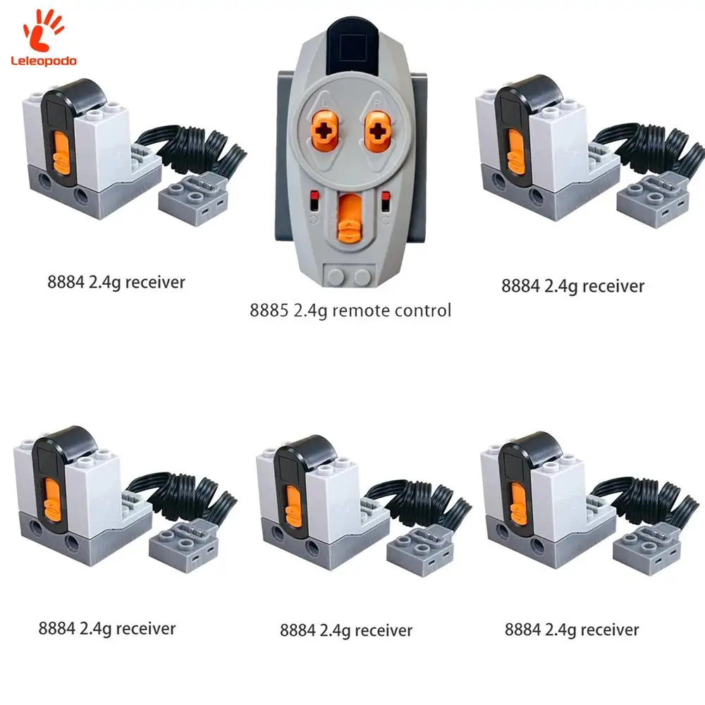 Blocks MOS 8885 Power Function Infrared Remote Control 8884 IR Receiver Can Control Multiple Receivers Car Truck Toy Accessories
